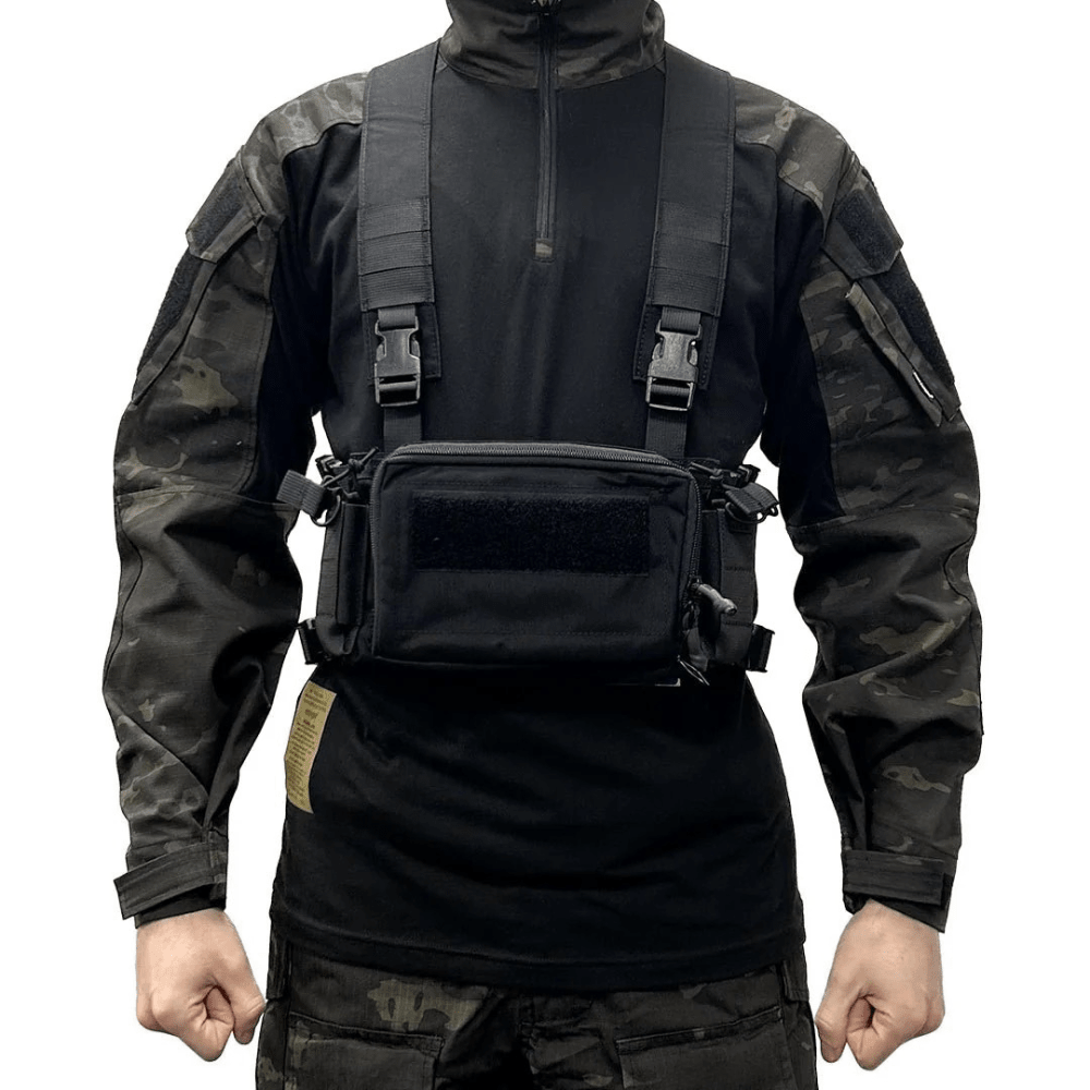 EMERSON GEAR D3CR Micro Chest Rig - Black - Hi - Capa Hub Ltd