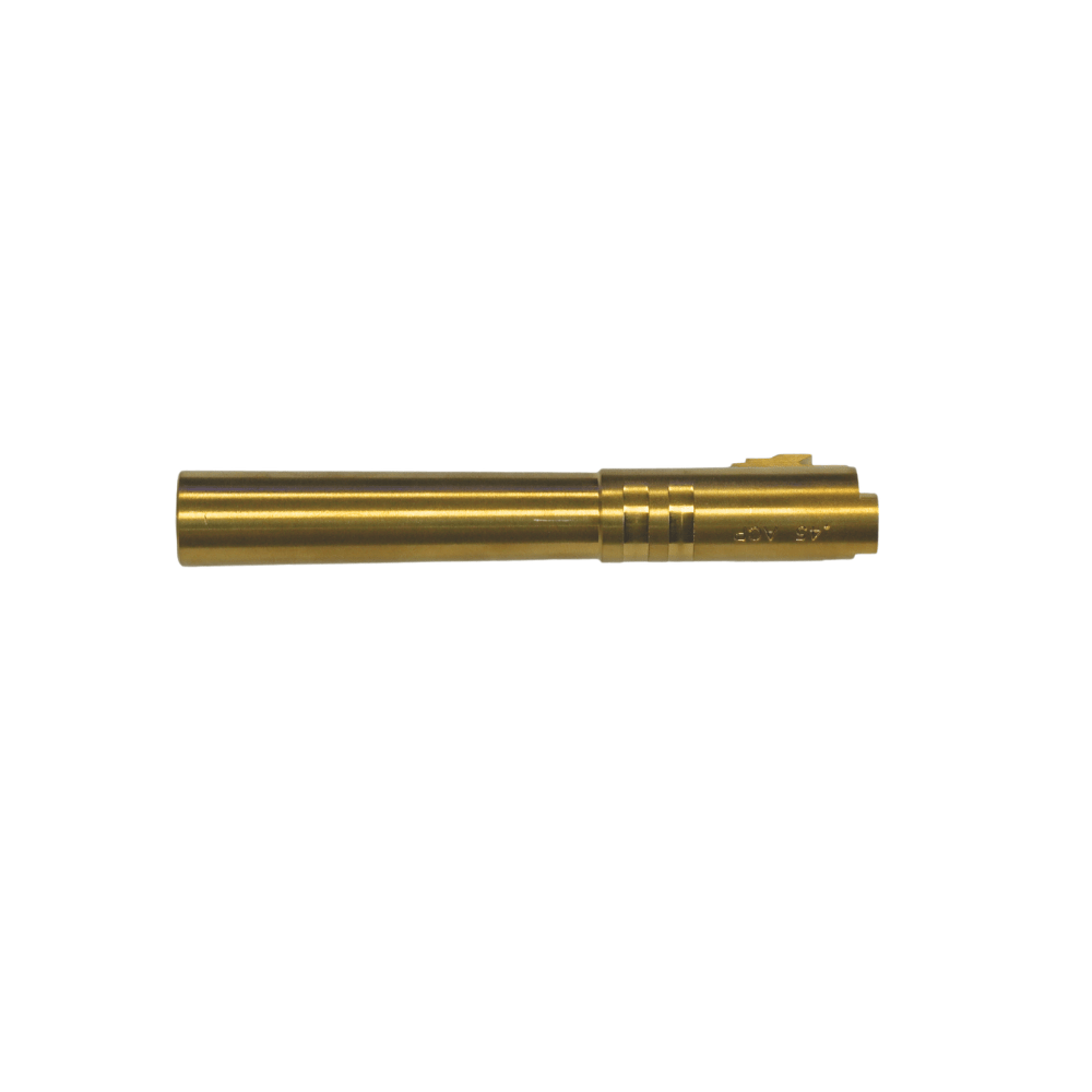 GK Tactical Hi-Capa 5.1 steel threaded outer barrel - Gold airsoft Outer Barrels UK
