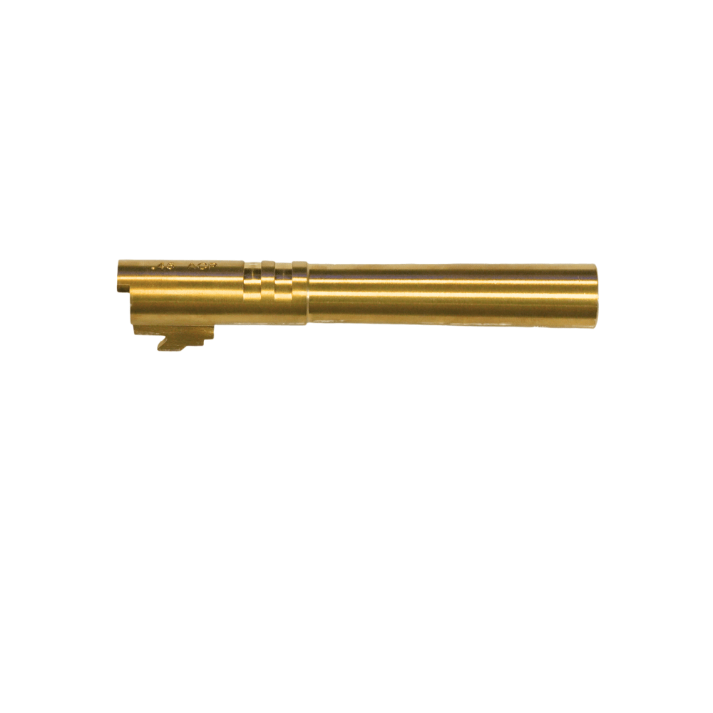 GK Tactical Hi-Capa 5.1 steel threaded outer barrel - Gold airsoft Outer Barrels UK