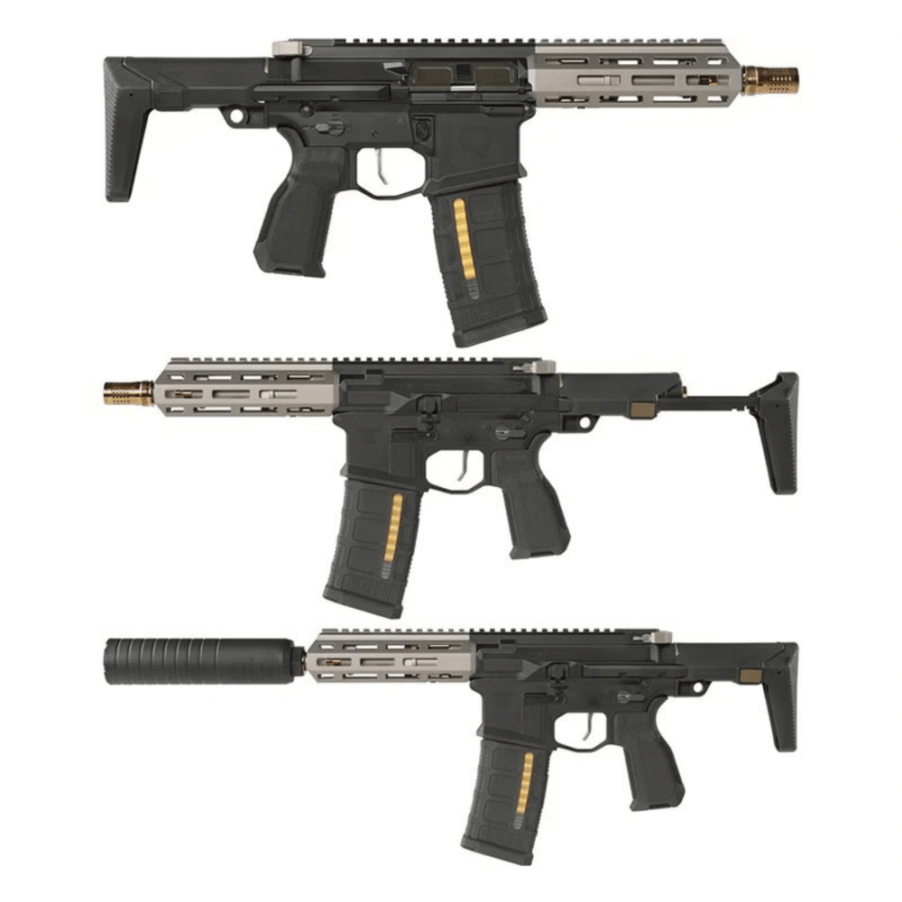 Salvo Precision 7.0 Honey Badger SBR w/ PDW Stock - MWS STEEL BOLT airsoft UK