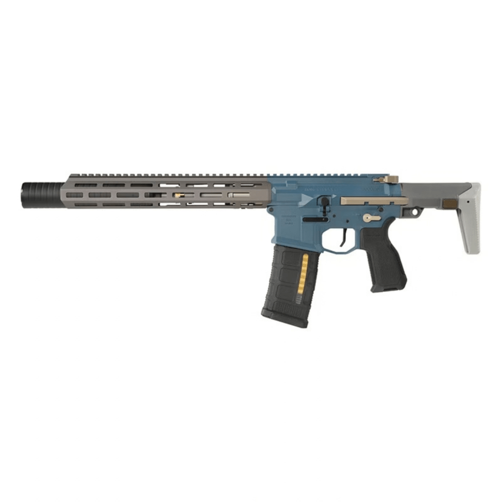Salvo Precision 7.0 Honey Badger SD w/ PDW Stock - Blue/Grey MWS STEEL BOLT airsoft UK