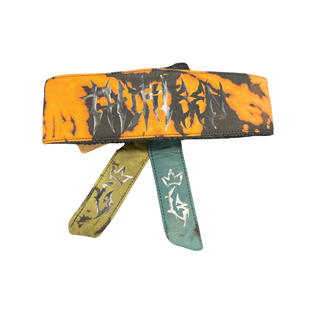 Thirteen Customs Head Band - Tie Dye Black/Orange/Teal/Lime - Hi - Capa Hub Ltd