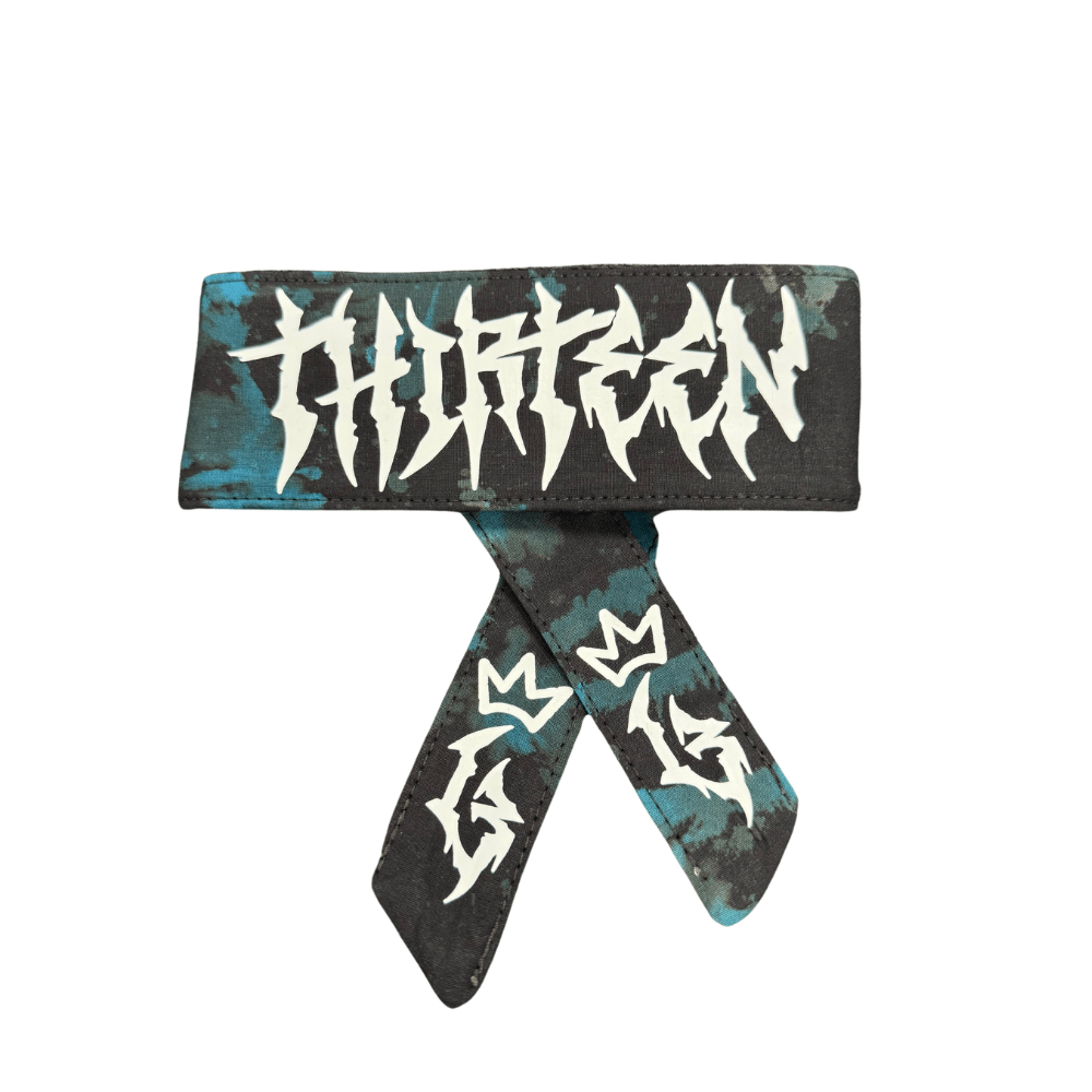 Thirteen Customs Head Band - Tie Dye Black/Teal/Blue - Hi - Capa Hub Ltd
