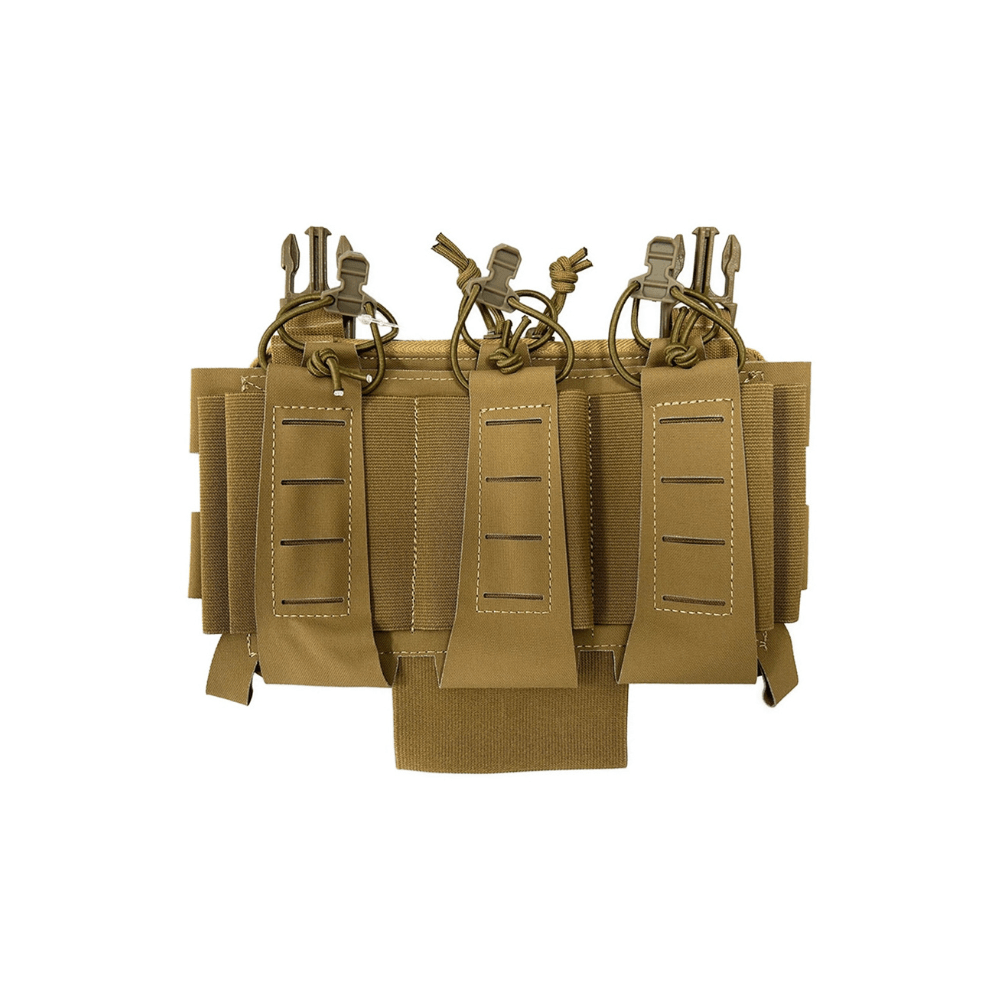 WBD 5.56 elastic triple mag front panel airsoft - Coyote