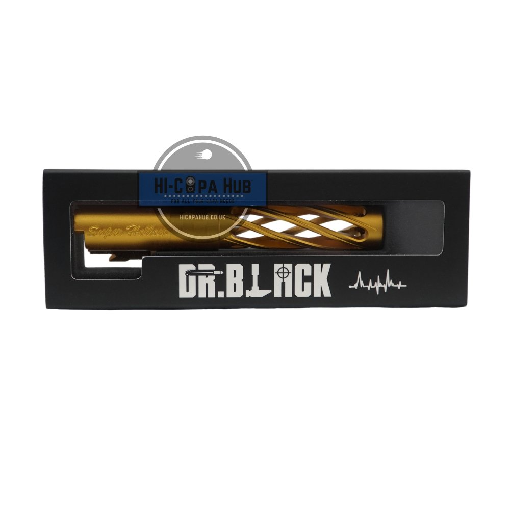 Dr.Black Outer Barrel 'Type Dinging' 4.3 - Gold Outer Barrels from Dr.Black - Shop now at Hi-Capa Hub Ltd
