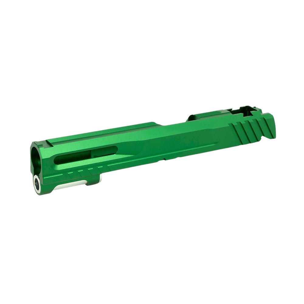 EDGE Custom 'NORRIS' Aluminium Slide - 5.1 - Green Slides from EDGE - Shop now at Hi-Capa Hub Ltd