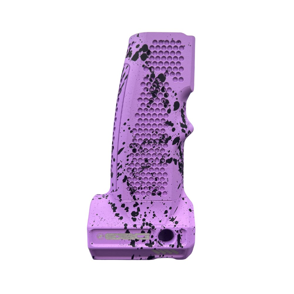 Monk Customs ESG Aluminium Grip - Perplexed Purple/Black  from Monk Customs - Shop now at Hi-Capa Hub Ltd